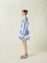 DRESS SHORT CLASSIC TRIANGLE - WHITE/BLUE