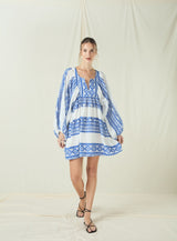 DRESS SHORT CLASSIC TRIANGLE - WHITE/BLUE