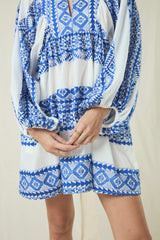 DRESS SHORT CLASSIC TRIANGLE - WHITE/BLUE