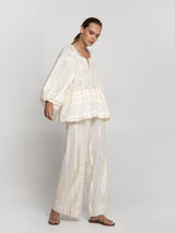 BLOUSE CLASSIC TRIANGLE - NATURAL/CHAMPAGNE