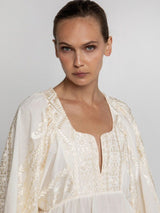 BLOUSE CLASSIC TRIANGLE - NATURAL/CHAMPAGNE
