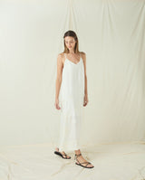 DRESS LONG LEFKADA - NATURAL/CHAMPAGNE