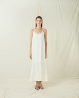 DRESS LONG LEFKADA - NATURAL/CHAMPAGNE