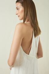 DRESS LONG LEFKADA - NATURAL/CHAMPAGNE