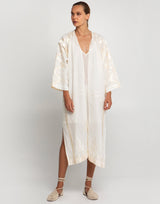 KIMONO LONG ROOTS BELT - NATURAL/CHAMPAGNE