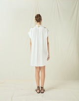 DRESS LONG ROOTS - WHITE/GOLD