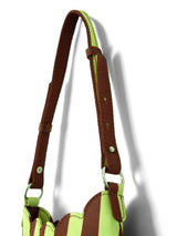 LORELAI BAG - AVOCADO & CHOCOLATE STRIPE