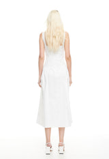 LUNA ROSA MAXI DRESS - PORCELAIN