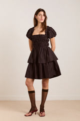 LYZA MINI DRESS - BLACK