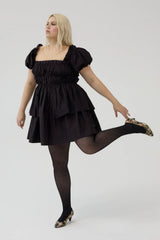 LYZA MINI DRESS - BLACK