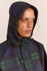 Liu Raincoat - Navy Check