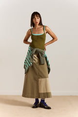 BRITT LAYERED CAMI - GREEN