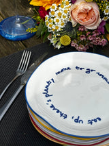 Maegen - Slogan Plate - Blue