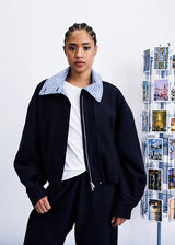 MARITSA JACKET - MARINE BLUE