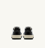 MEDALIST LOW BICOLOR SNEAKERS IN WHITE AND BLACK LEATHER (WOMAN)