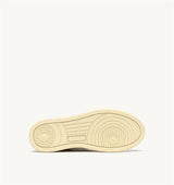MEDALIST LOW SNEAKERS IN WHITE AND LEMON MERINGUE LEATHER (WOMAN)