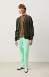 MEN'S CARDIGAN FALYDAY - ALGUE CHINE NOIR