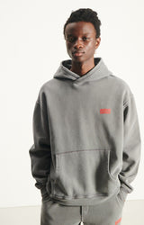 MEN'S HOODIE PLIZZY LS - CENDRE VINTAGE