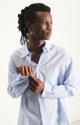 MEN'S SHIRT ELUABIRD LS - RAYURES BLEUES