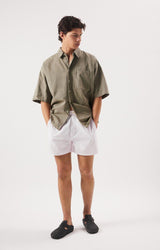 MEN'S SHIRT LYCAZ SS - ARGILE