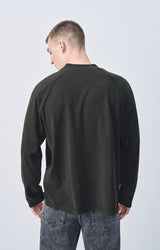 MEN'S T-SHIRT LS FAZY - VINTAGE CARBONE