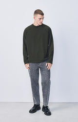 MEN'S T-SHIRT LS FAZY - VINTAGE CARBONE