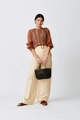 MINI FLAT GORA-DARK BROWN