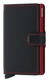 SECRID MINI Wallet Matte Black Red