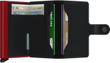 SECRID MINI Wallet Matte Black Red
