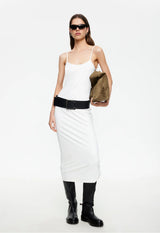 MODERNITA MIDI DRESS - PORCELAIN