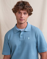 MONTGE POLO KNIT - BLUE