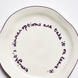Maegen - Slogan PLate - Purple - Take it or leave it
