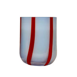 Maegen Atina Stripe Drinking Glass - Blue/Red