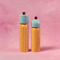 Maegen Medium Salt/Pepper Grinder - Light Blue/Burgundy