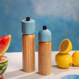 Maegen Medium Salt/Pepper Grinder - Light Blue/Burgundy