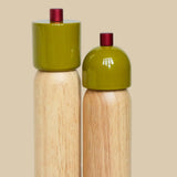 Maegen Medium Salt/Pepper Grinder - Olive/Red