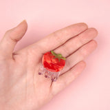Mini Cherry Tomato Hair claw