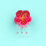 Mini Hibiscus Hair Clip