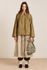 Mini Mercedes Reversible Coat - Lace Stone