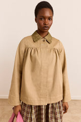 Mini Mercedes Reversible Coat - Lace Stone