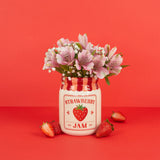 Mini Vase Strawberry Jam Red