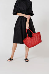 NANTUCKET BASKET BIG - Poppy Red