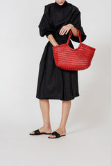 NANTUCKET BASKET BIG - Poppy Red