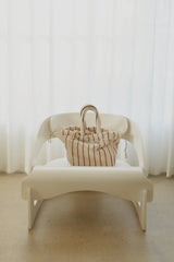 NARAM HANDBAG SMALL - creme & ink