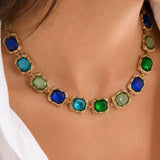 NECKLACE AMONITE - BLEU