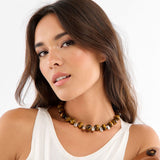 NECKLACE EVORA - CHOCOLAT