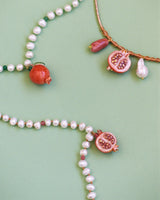 NECKLACE HALF-POMEGRANATE PEARLS