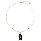 NECKLACE ROSARIA - AMBRE