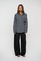 NOTTING HILL SHIRT - NAVY LEMON PLAID