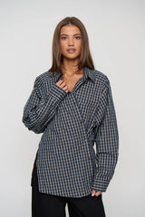 NOTTING HILL SHIRT - NAVY LEMON PLAID